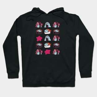 Sushi Frogs Pattern Hoodie